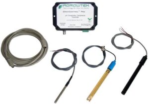 Agrowtek Grow Control Hydro Sensor Kit w/ Probes (pH/EC/Temp)