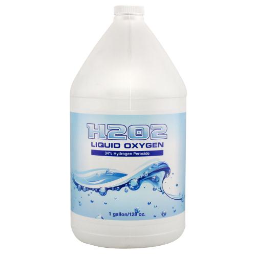H2O2 Liquid Oxygen 34% Gallon (4/Cs) (OR Label)