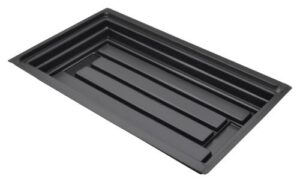 Styrene Black Plastic 2.5 ft x 4 ft Grow Tray
