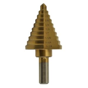 Duralastics Conical Step Drill Bit - 1/4 in to 1-3/8 in (100/Cs)