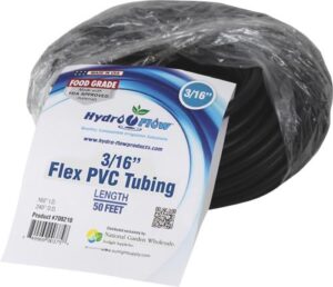 Hydro Flow EZ Flex - PVC Tubing 1/4 in OD x 3/16 in ID 50 ft