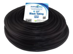 Hydro Flow Vinyl Tubing Black 1/8 in ID - 1/4 in OD 100 ft Roll
