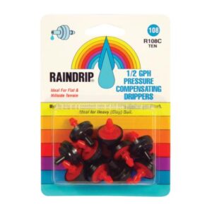 Raindrip 1/2 GPH Dripper Blister Card 10/Pack