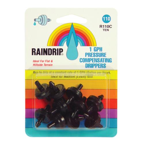 Raindrip 1 GPH Dripper Blister Card 10/Pack