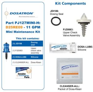 Dosatron Mini Seal Kit for Water Powered Doser 11 GPM 1:1000 to 1:112