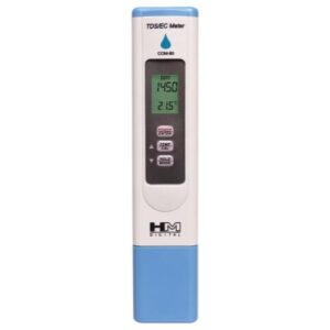 HM Digital Water Resistant Ec/TDS Meter w/  Temperature in C/F Hydrotester (Model COM-80)