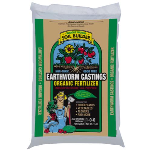 Wiggle Worm Soil Builder Earth Worm Castings 15 lb (150/Plt)