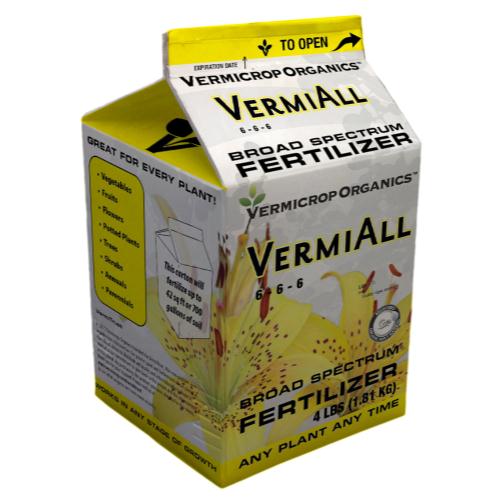 Vermicrop All Purpose Broad Spectrum Fertilizer 4 lb (4/Cs)
