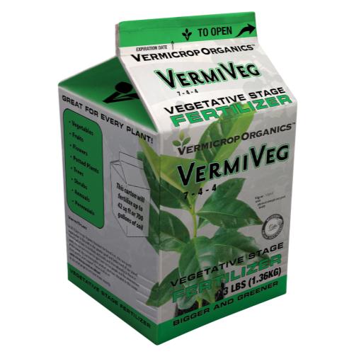 Vermicrop Growth Vegetative Stage Fertilizer 4 lb (4/Cs)