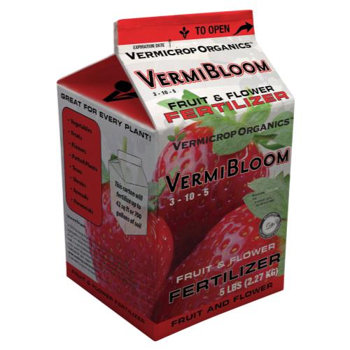 Vermicrop Bloom Fruit and Flower Fertilizer 5 lb (4/Cs)