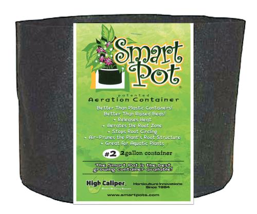 Smart Pot Black 2 Gallon (100/Cs)