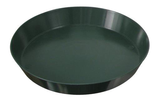 Green Premium Plastic Saucer 12 in (48/Cs)