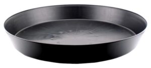 Black Premium Plastic Saucer 25 in (5/Cs)