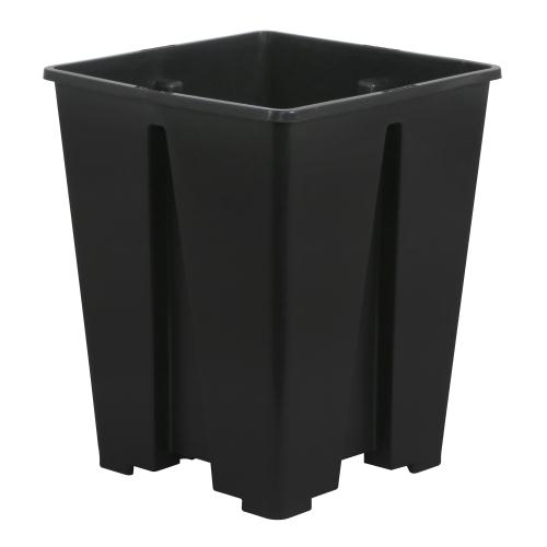 Gro Pro Anti-Spiraling Black Plastic Square Pot 7 x 7 x 9 in (3000/Plt)