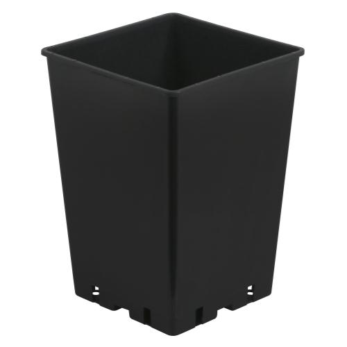 Gro Pro Black Plastic Square Pot 7 x 7 x 10 in (3000/Plt)