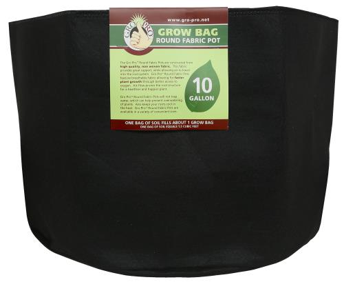 Gro Pro Premium Round Fabric Pot 10 Gallon (60/Cs)