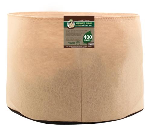 Gro Pro Premium 400 Gallon Round Fabric Pot-Tan (6/Cs)