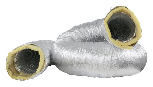 Ideal-Air Silver Insulated Flex Ducting 12 in x 25 ft
