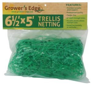 Grower's Edge Green Trellis Netting 6.5 ft x 5 ft (24/Cs)