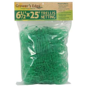 Grower's Edge Green Trellis Netting 6.5 ft x 25 ft (24/Cs)