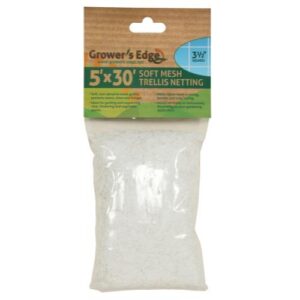 Grower's Edge Soft Mesh Trellis Netting 5 ft x 30 ft w/ 3.5 in Squares (12/Cs)