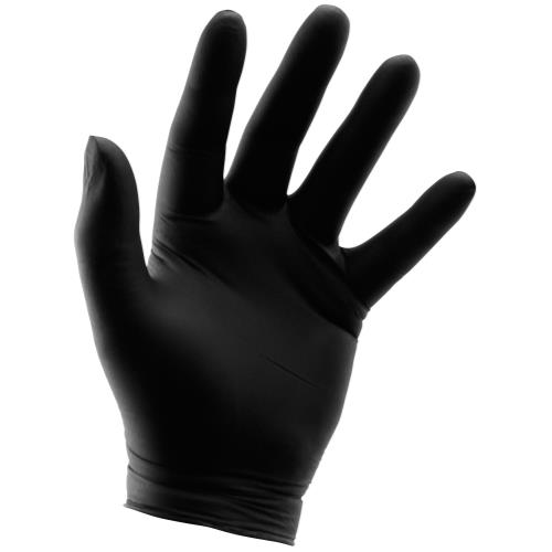 Heavy Duty 6 Mil Black Nitrile Gloves