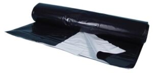Black/White Poly Sheeting Commercial Size - 5 mil 24 ft x 100 ft