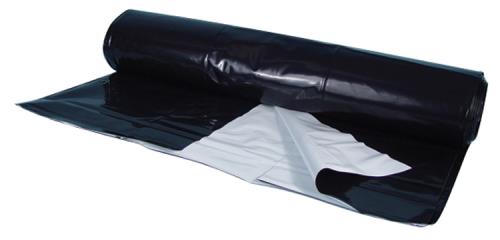 Black/White Poly Sheeting Commercial Size - 5 mil 50 ft x 100 ft