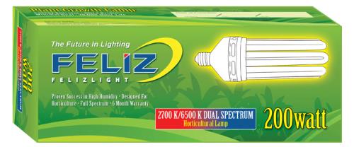 Feliz Dual Spectrum Fluorescent 200 Watt (12/Cs)