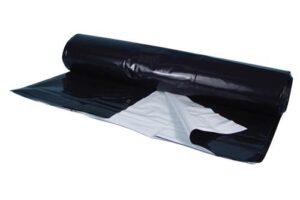 Black/White Poly Sheeting Commercial Size - 5 mil 56 ft x 150 ft